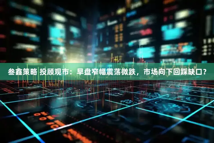 叁鑫策略 投顾观市：早盘窄幅震荡微跌，市场向下回踩缺口？